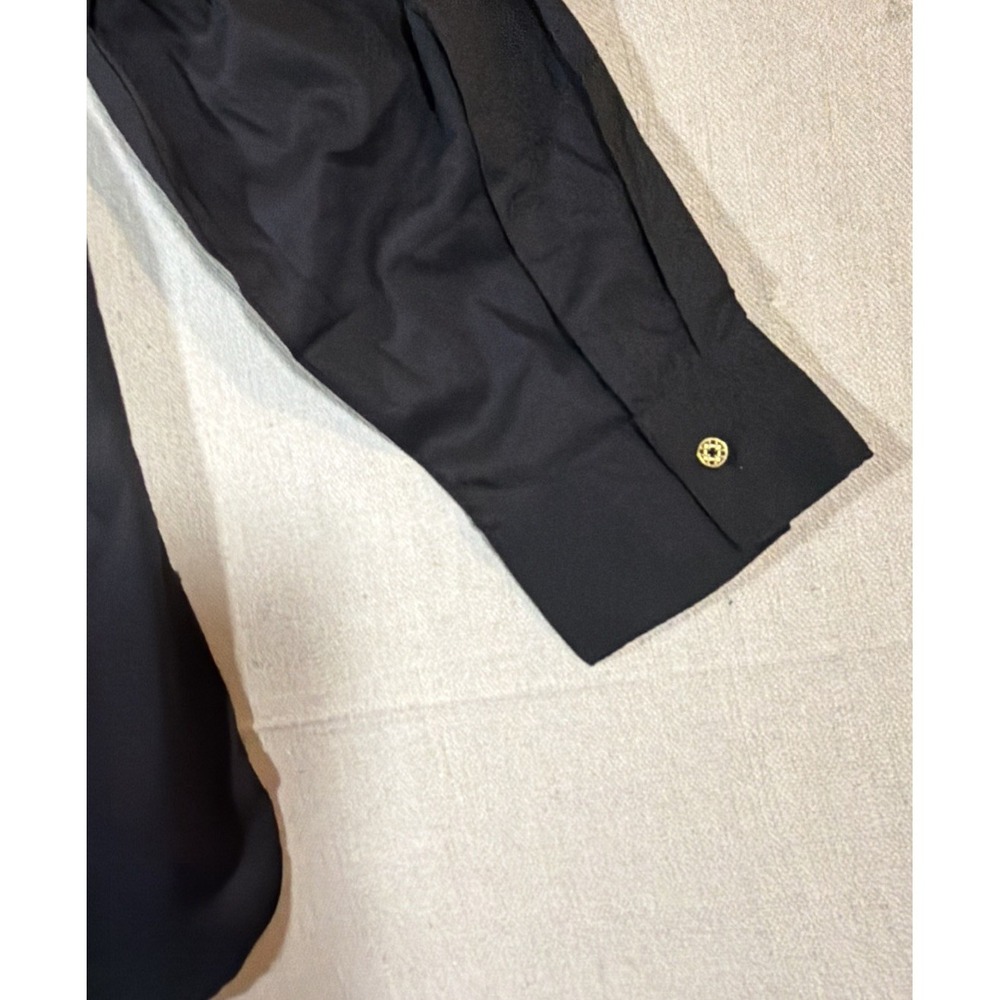 WOMENS EMILY DANIELS  BLOUSE, BUTTON  FRT, BLACK LONG SLEEVE, BRAND NEW, SIZE L - Picture 7 of 7